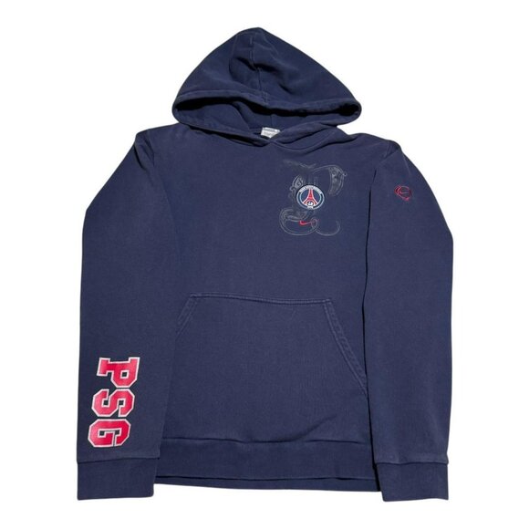 Nike‎ Y2K Paris Saint-Germain Embroidered Swoosh Zip Hoodie Sweatshirt Adult S - Picture 1 of 7